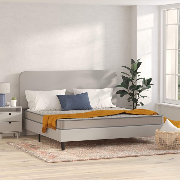Flash Furniture 6" Hybrid Mattress, King Mattress in a Box CL-E236-B-K-GG - main